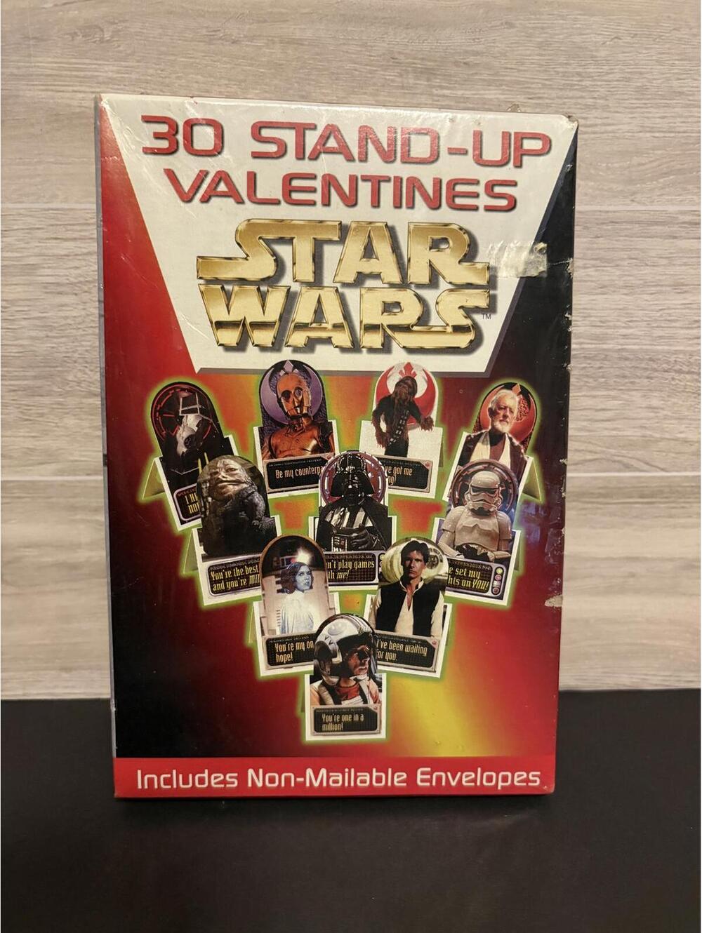 Vintage Star Wars Valentines Day Cards 3D 1997 Stand-Up New Sealed 90s